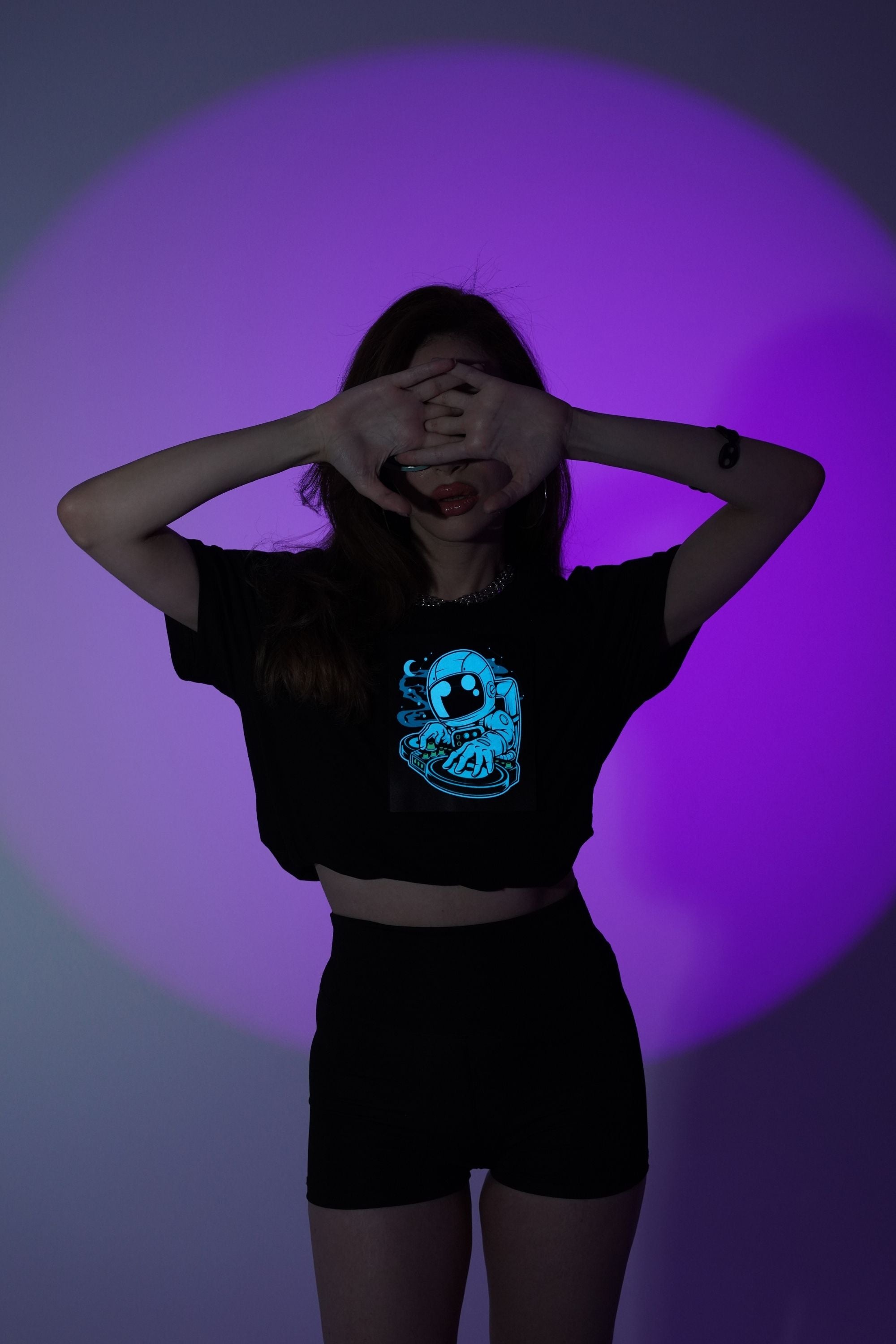 ARIESARON // COSMIC DJ — LED T-SHIRT