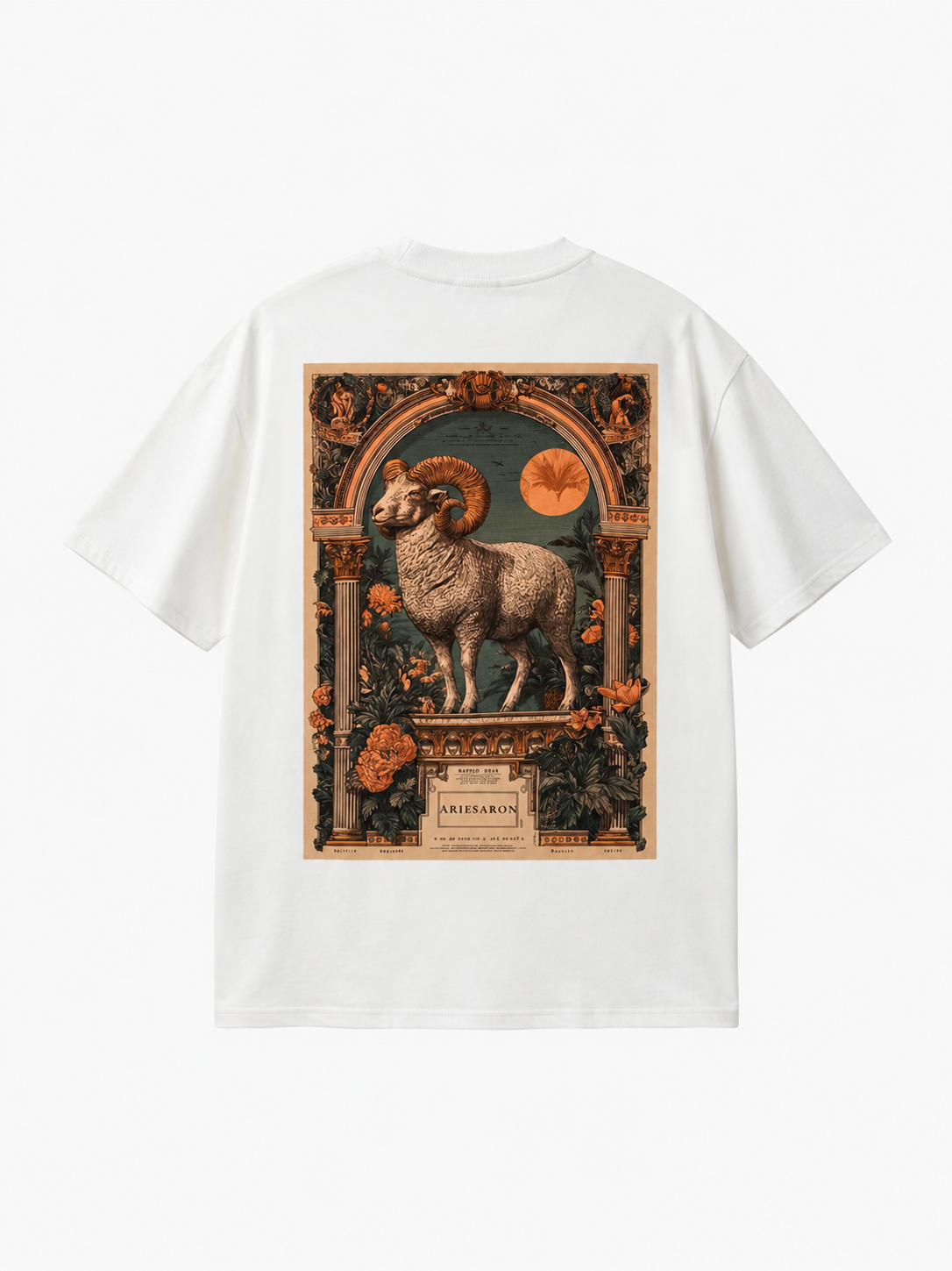 PREMİUM BEYAZ BASKILI TİŞÖRT | GOLDEN FLEECE